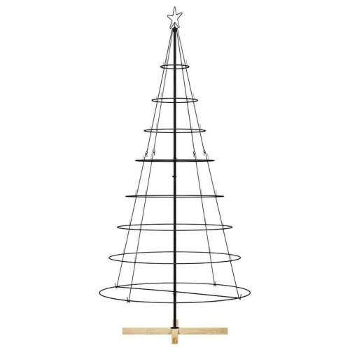 Juletræ i metal med fod KUOPIO 210 cm - sort