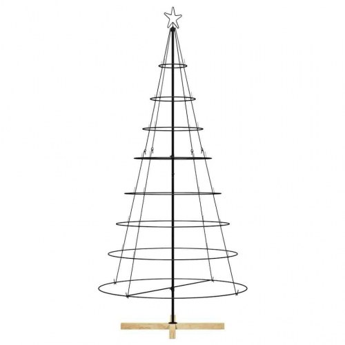 Juletræ i metal med fod KUOPIO 210 cm - sort