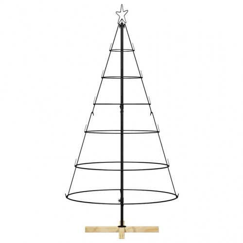 Juletræ i metal med fod KUOPIO 150 cm - sort