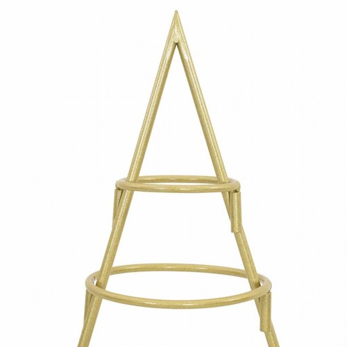 Metal juletræ med stativ - guld, 90 cm