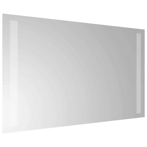 Badeværelsesspejl med LED-lys 60x30 cm