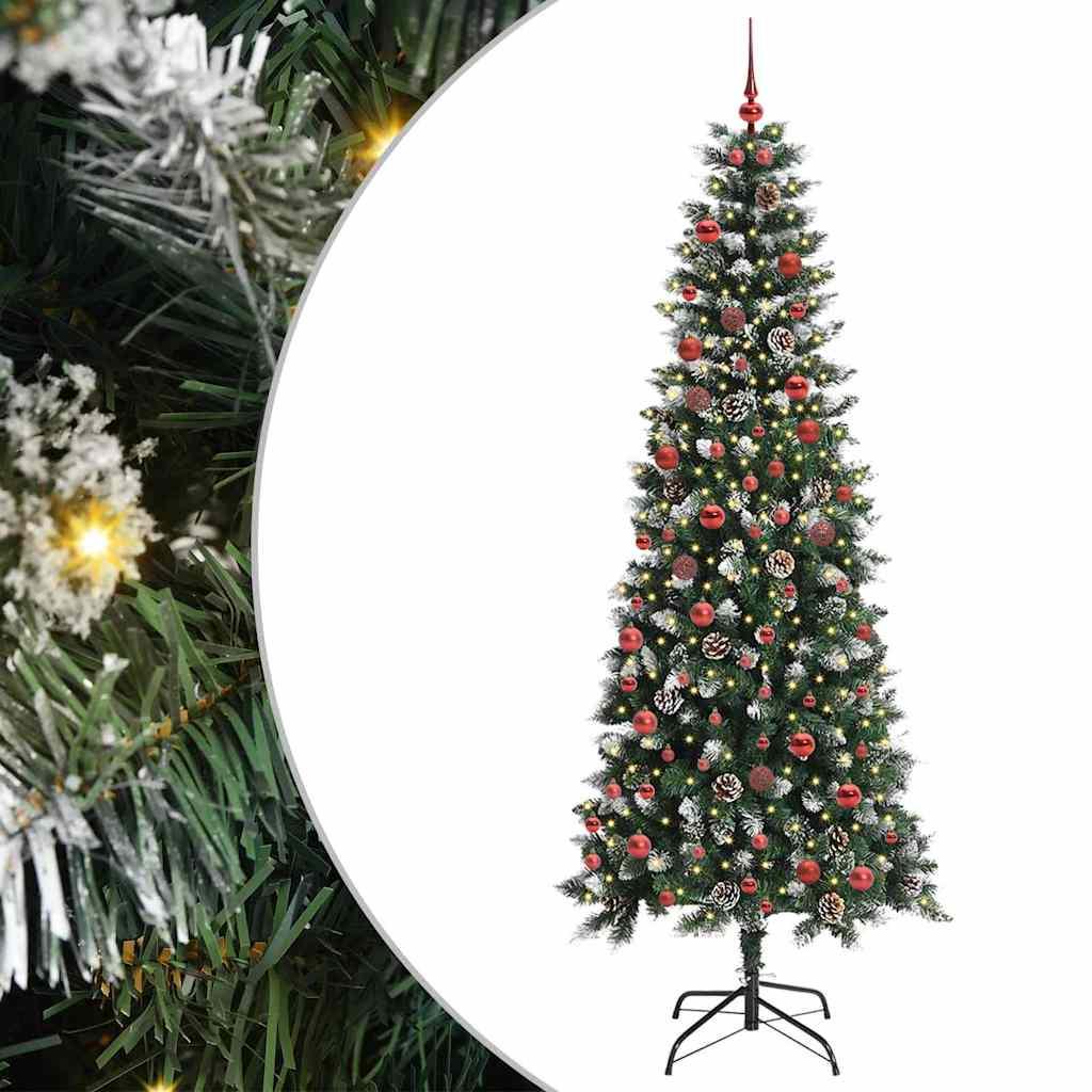 Kunstigt juletræ Grøn 86 x 86 x 210 cm PVC og plastik og stål billede