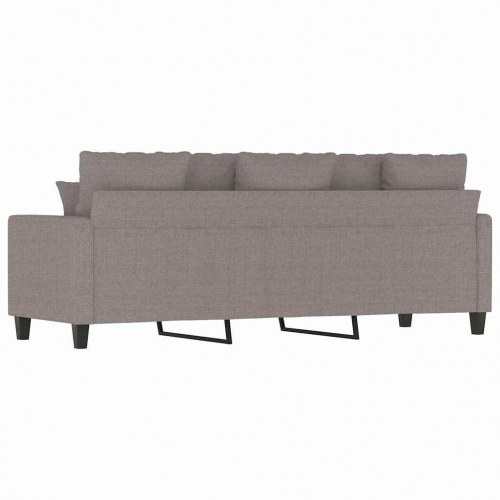 3-personers sofa i stof - 180 cm, gråbrun