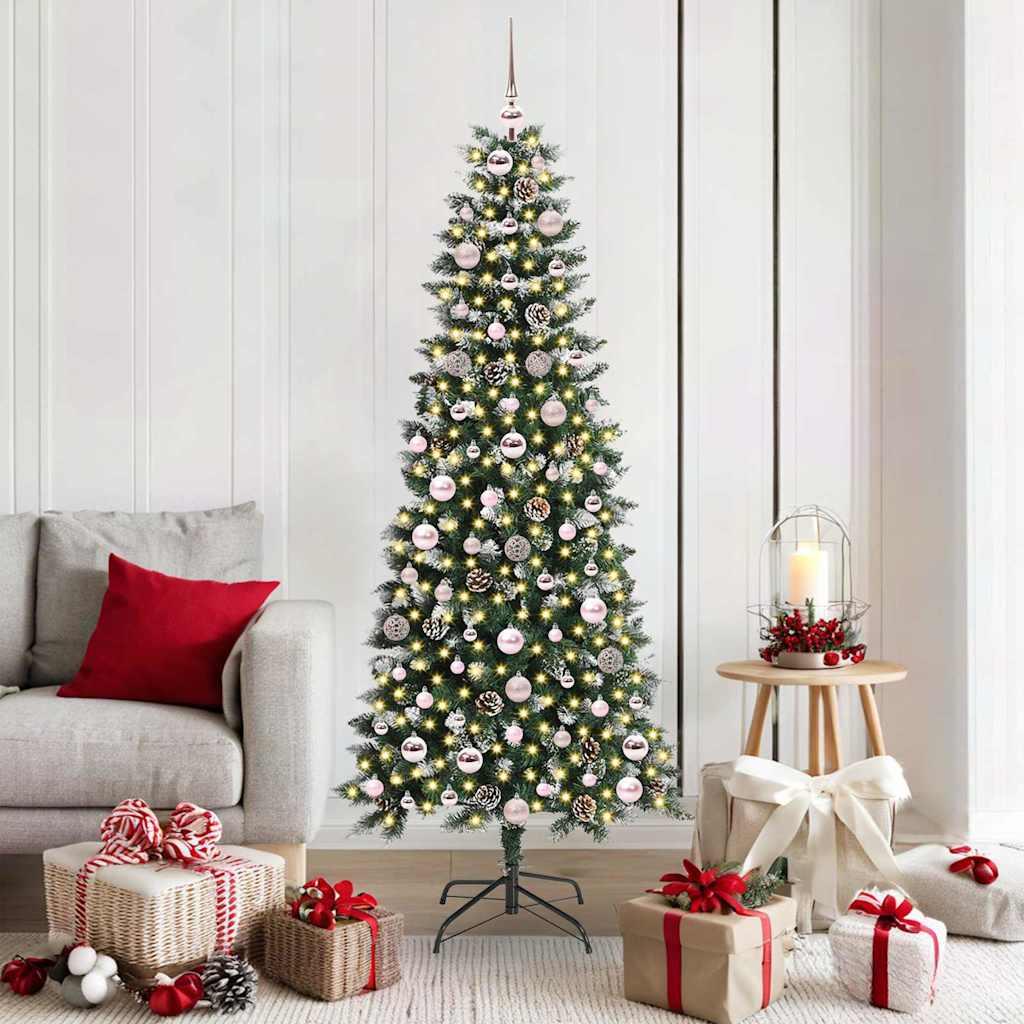 Kunstigt juletræ Grøn 76 x 76 x 180 cm PVC og plastik og stål