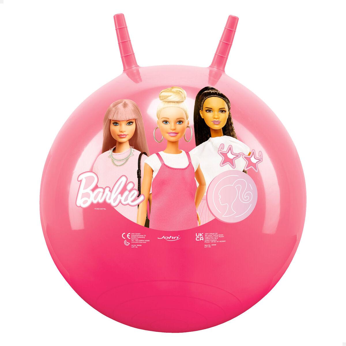 Barbie springebold - pink hoppebold med håndtag, 50 cm billede