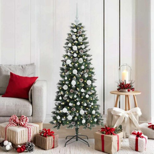 Kunstigt juletræ Grøn 66 x 66 x 150 cm PVC og plastik og stål
