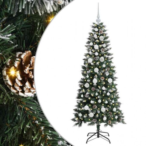 Kunstigt juletræ Grøn 66 x 66 x 150 cm PVC og plastik og stål