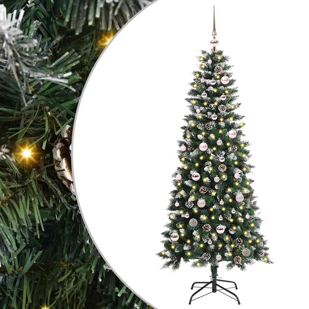 Kunstigt juletræ Grøn 66 x 66 x 150 cm PVC og plastik og stål billede