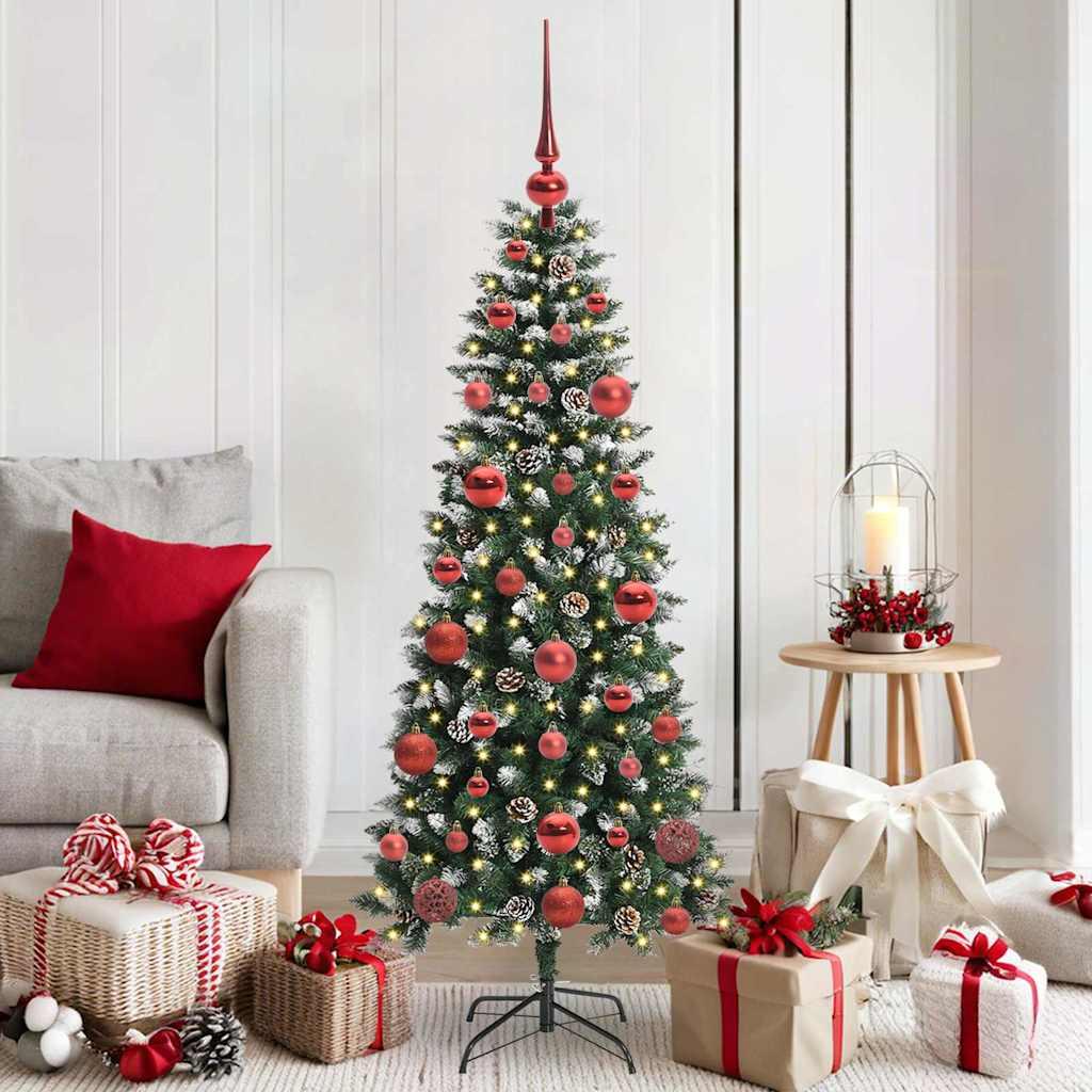 Kunstigt juletræ Grøn 66 x 66 x 150 cm PVC og plastik og stål billede