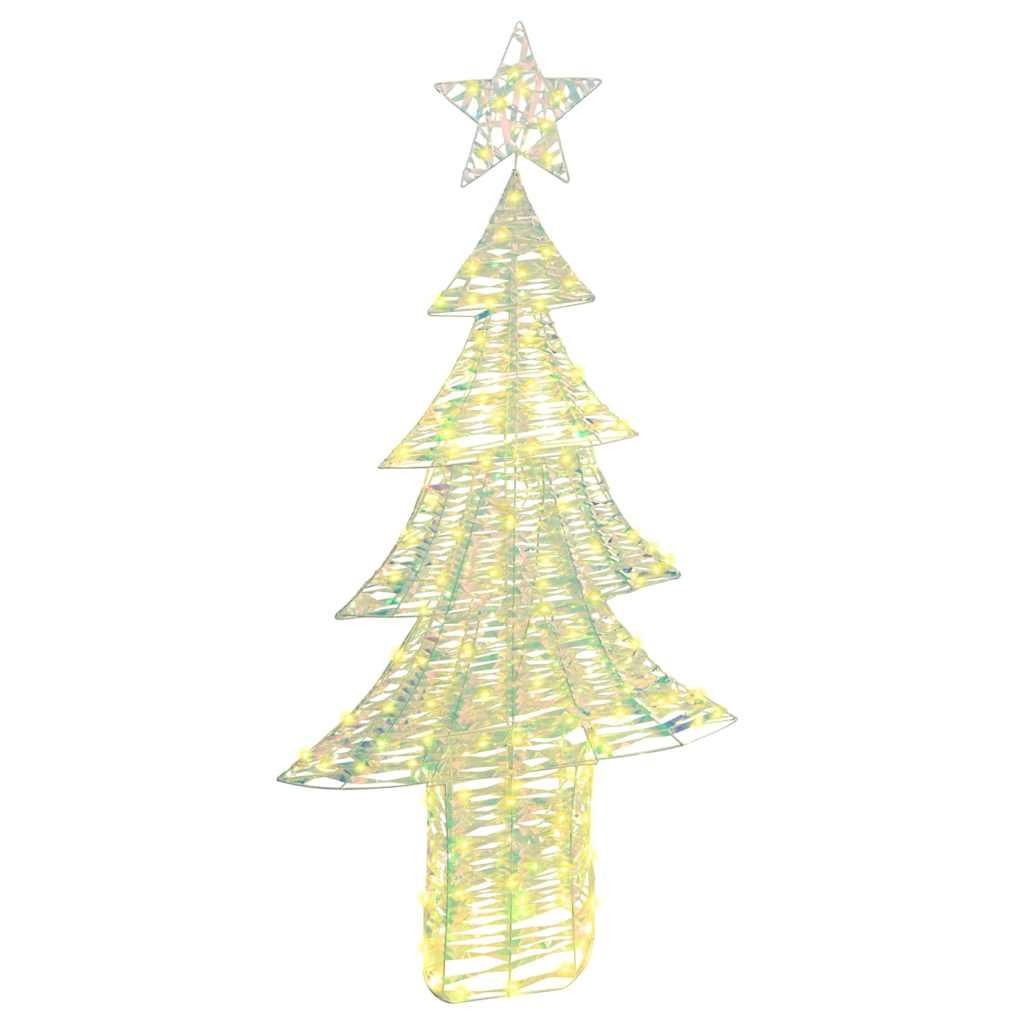 Juletræ med 240 LED'er Varm hvid 180 cm PET billede