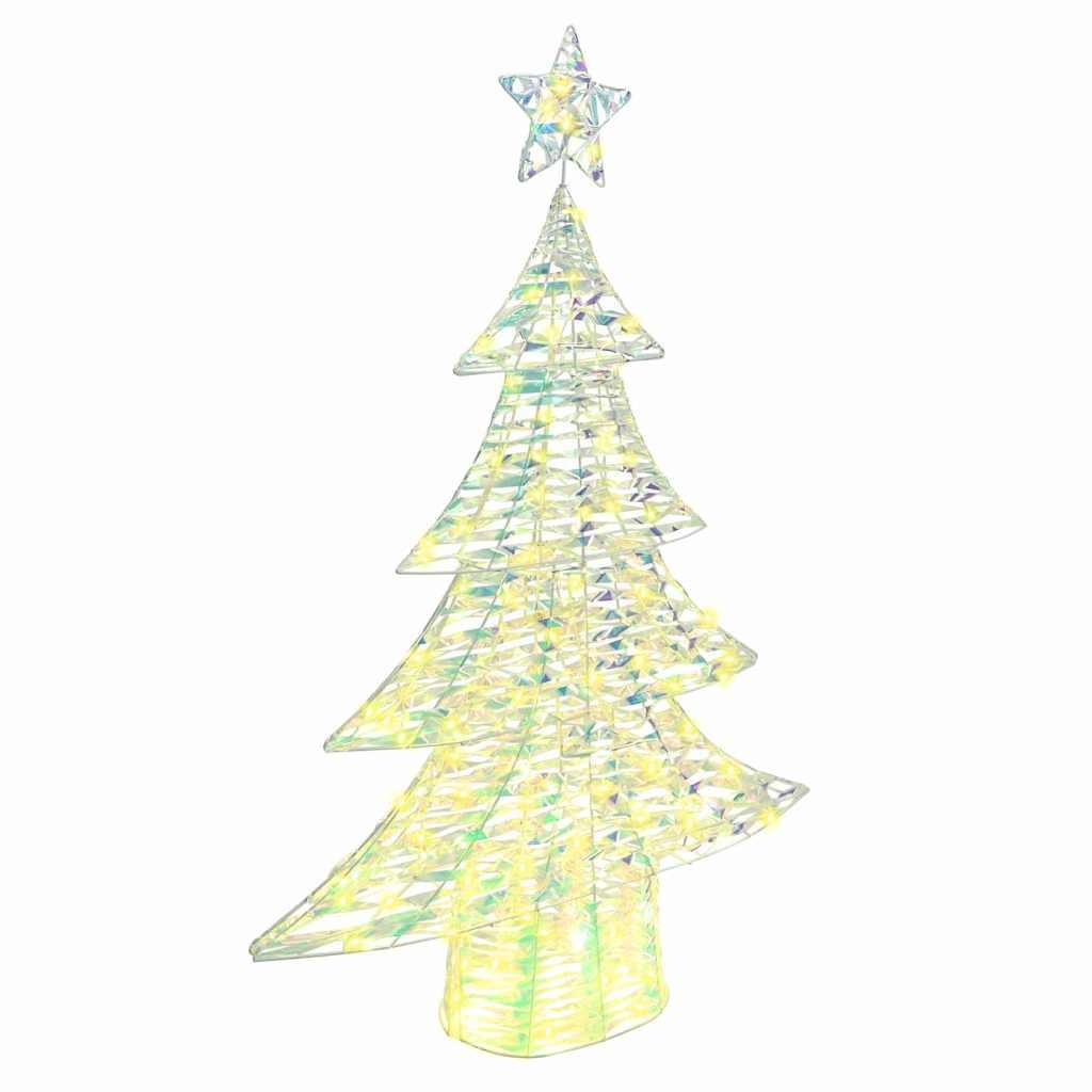 Juletræ med 120 LED'er Varm hvid 120 cm PET billede