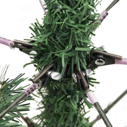 Kunstigt juletræ med 300 LED'er - 240 cm, varm hvid
