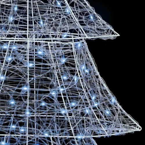 Juletræ med 240 LED'er Kold hvid 180 cm Akryl