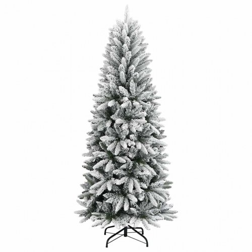 Kunstigt juletræ hvid 120 cm med LED-lys
