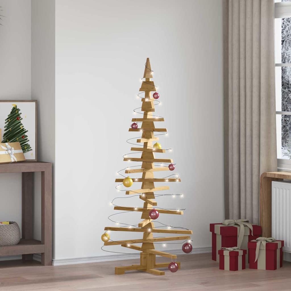 vidaXL Træ juletræ KOTKA 150 cm Massivt fyrretræ Brun Finish