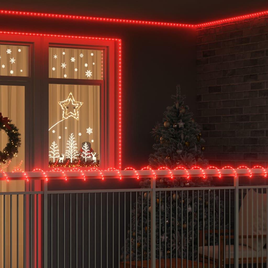 Sejllys med 1200 LED'er Rød 50 m PVC billede