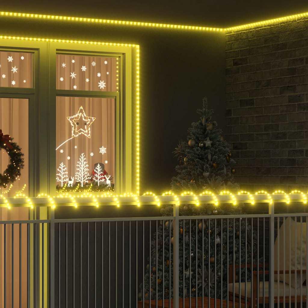 Sejllys med 2400 LED'er Varm hvid 100 m PVC billede