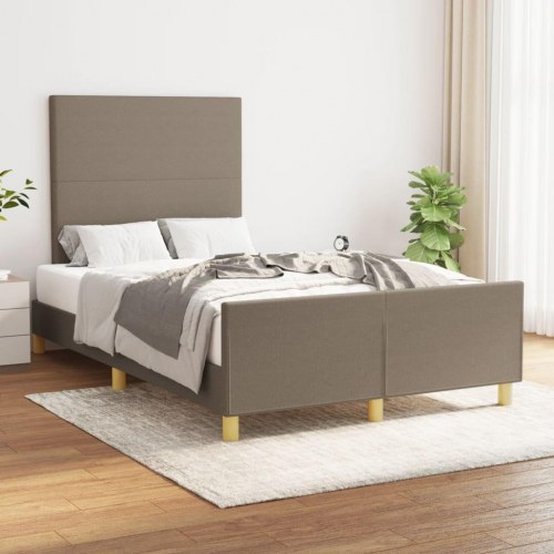 Sengeramme uden madras 120×190 cm - stof, gråbrun