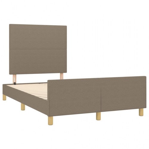 Sengeramme uden madras 120×190 cm - stof, gråbrun