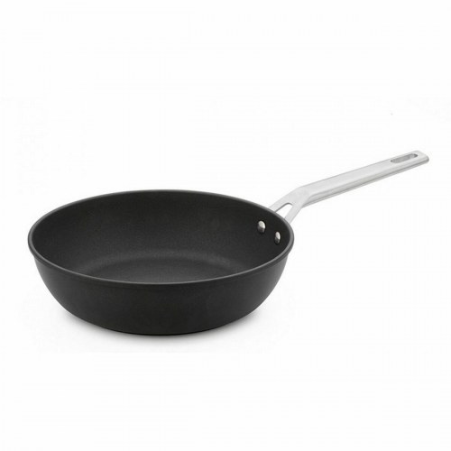 Valira stegepande 28 cm - sort/sølv, aluminium og rustfrit stål