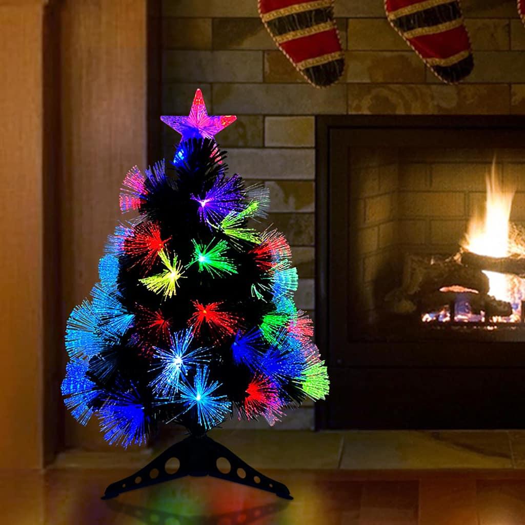 Kunstigt juletræ Med dekorative strenglamper Grøn 64 cm PVC billede