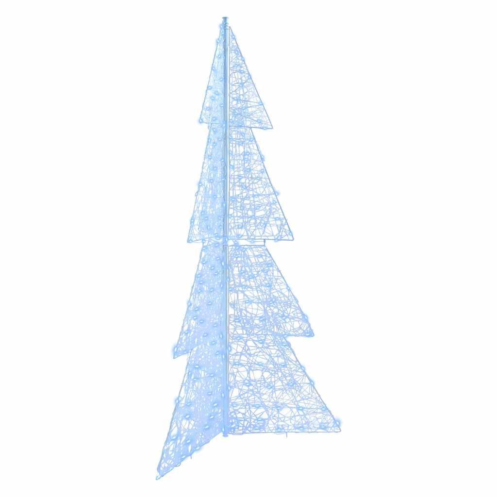 Juletræ med 240 LED'er Kold Hvid 180 cm Akryl billede
