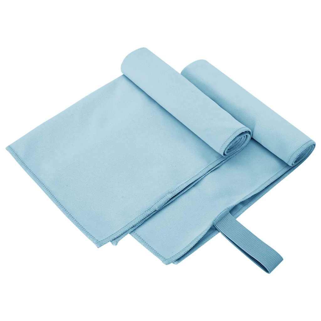Sportshåndklæder 2 stk Blå 50 x 30 cm Polyester og polyamid billede