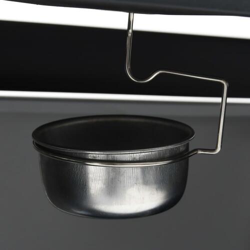 Gasgrill 4+1 grillzoner stål og rustfrit stål sort og sølvfarvet
