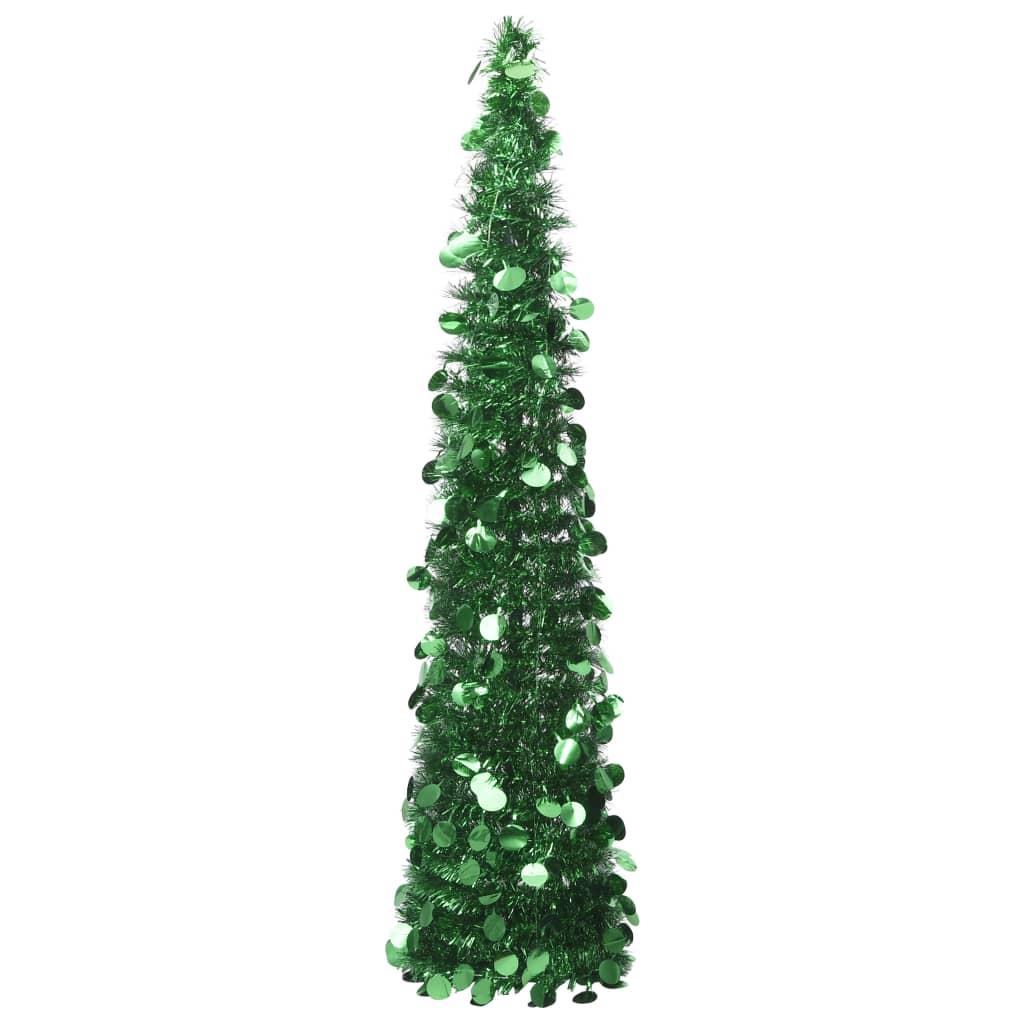 Kunstigt pop op-juletræ 150 cm PET grøn billede