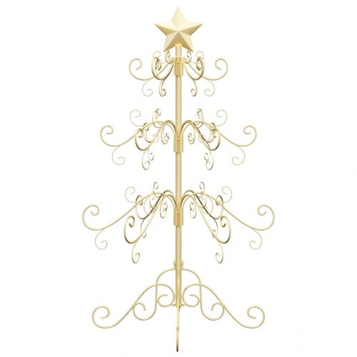 Metal juletræ med stativ Guld 90 cm Pulverlakeret Stål