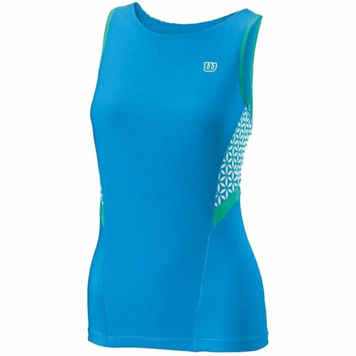 Tennis tanktop dame Wilson Glamour - vendbar, grøn (OUTLET C) billede