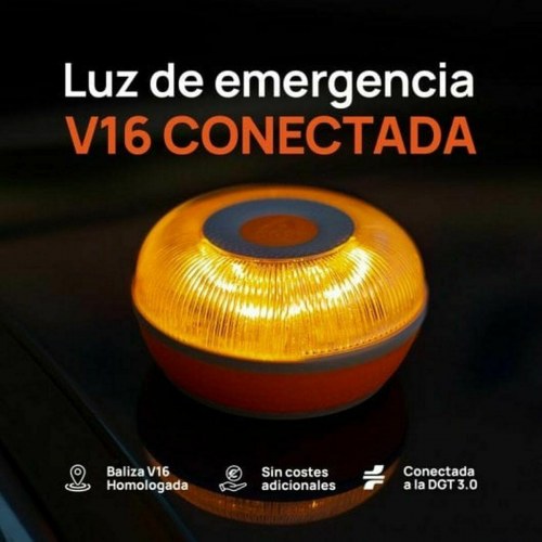 Nødlys til bil Flash Led SOS V16 DGT GPS