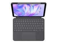 Tastatur med trackpad til iPad Pro 11" - Logitech Combo Touch (grafit, tysk QWERTZ) billede