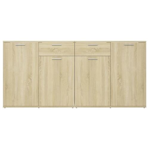 Skænk 160x36x75 cm konstrueret træ sonoma-eg