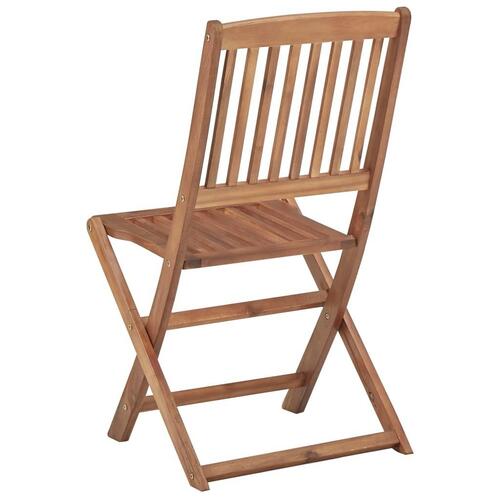 Foldbare havestole 8 stk. massivt akacietræ