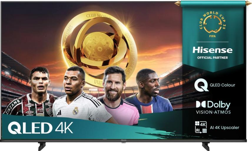 4K QLED TV 55" Hisense 55E7Q Smart TV (sort) billede