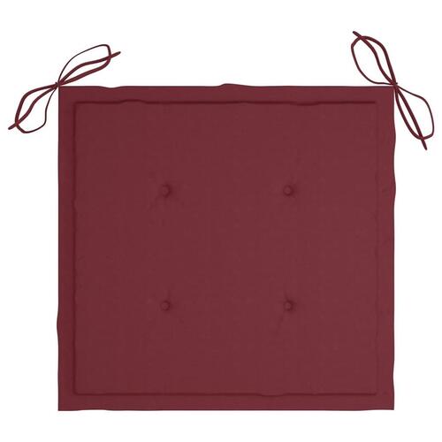 Foldbare havestole 8 stk. med hynder massivt akacietræ