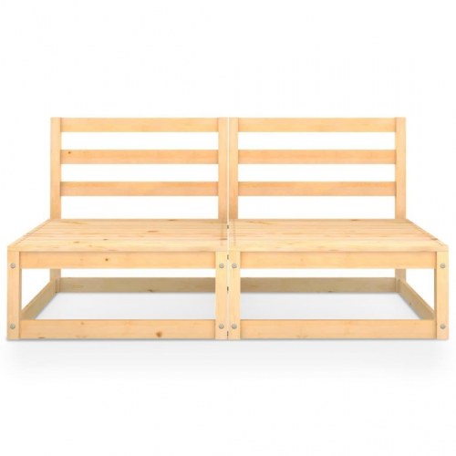 2-personers havesofa massivt fyrretræ