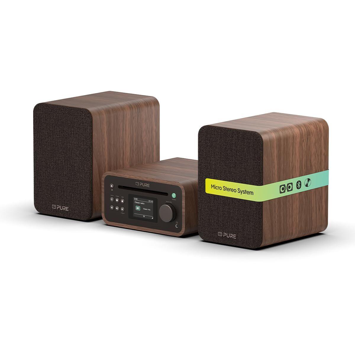 Musikanlæg Pure Classic Stereo Mini - brun billede