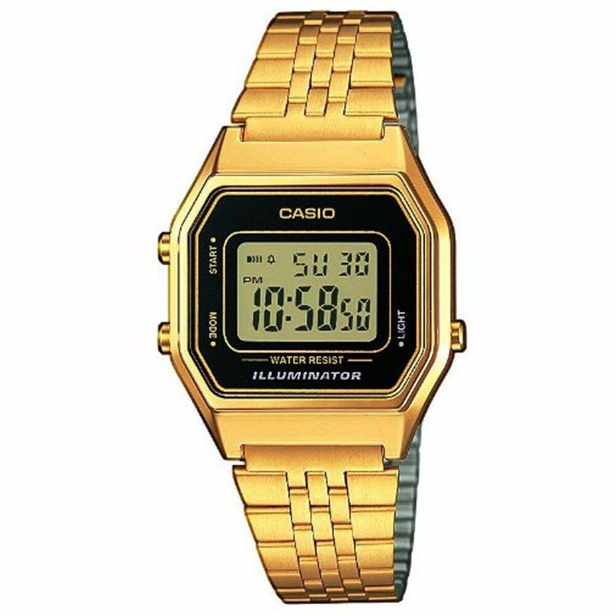 Dameur Casio LA680WEGA-1ER - guld digitalt kvartsur billede