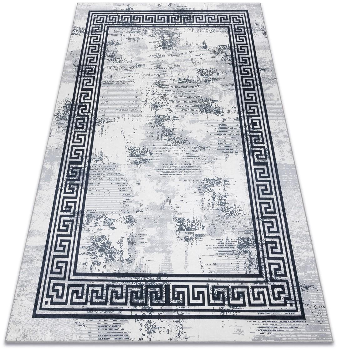 Gulvtæppe Hakano Arlen Marble 160×220 - hvid/marmor glamour billede