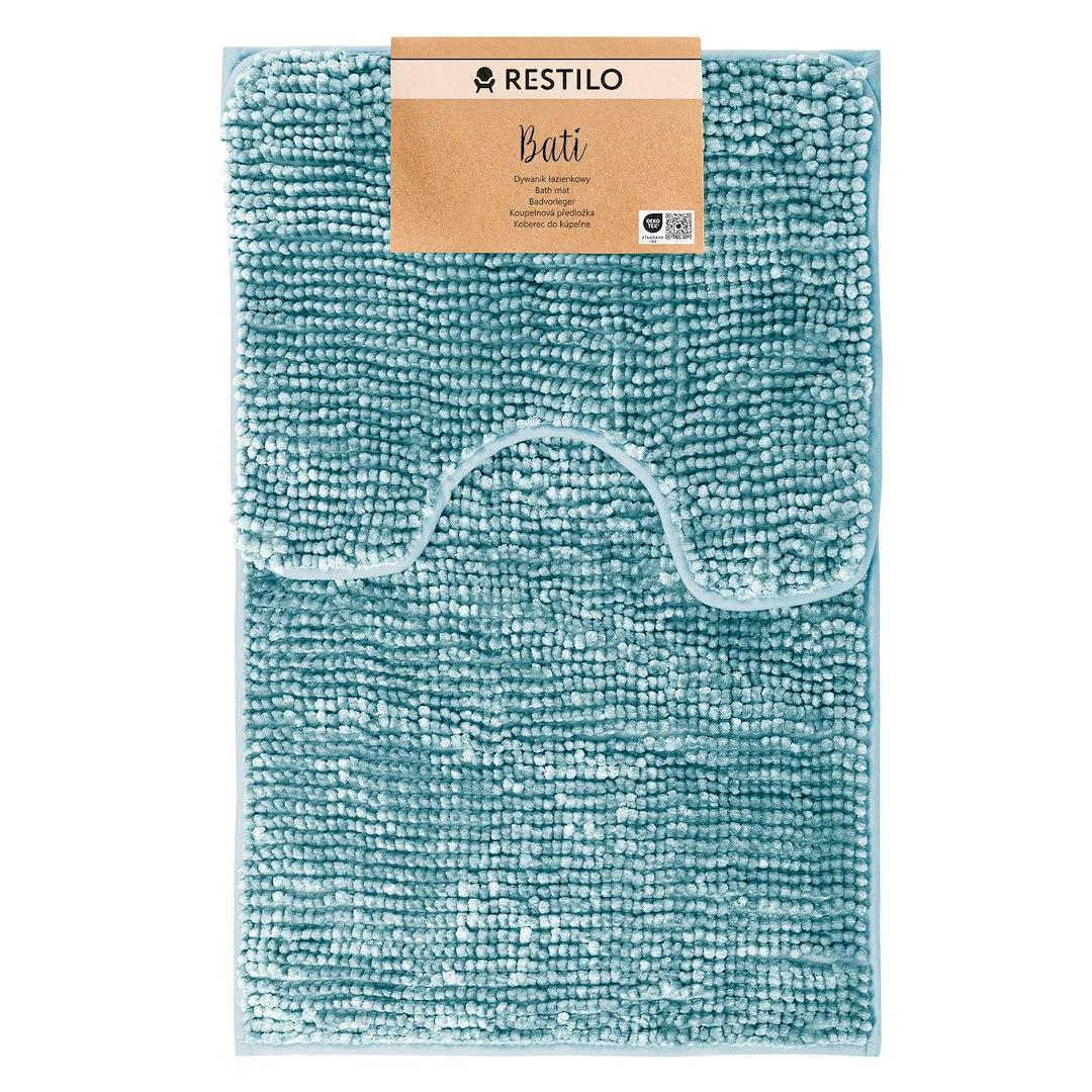 Bademåtte sæt Bati turkis 50×80 + 40×50 - AmeliaHome billede