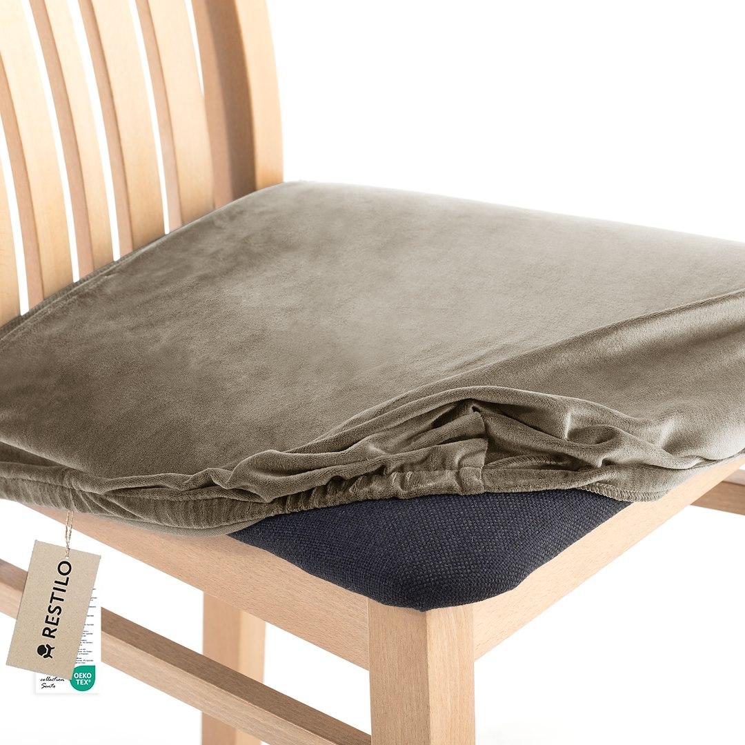 Sofabetræk RESTILO Sento - beige, glat, klassisk billede