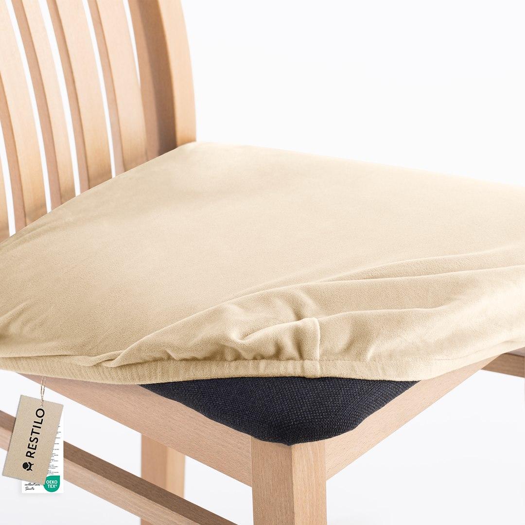 Sofabetræk RESTILO Sento - lys beige, glat, klassisk billede