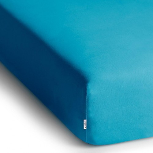 Lagen med elastik jersey 200-220x200 blå - DecoKing Amber