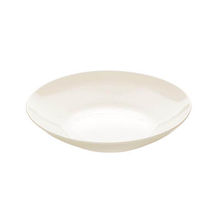 Dybt tallerken porcelæn - Tescoma Crema, cremefarvet, 22,4 cm billede
