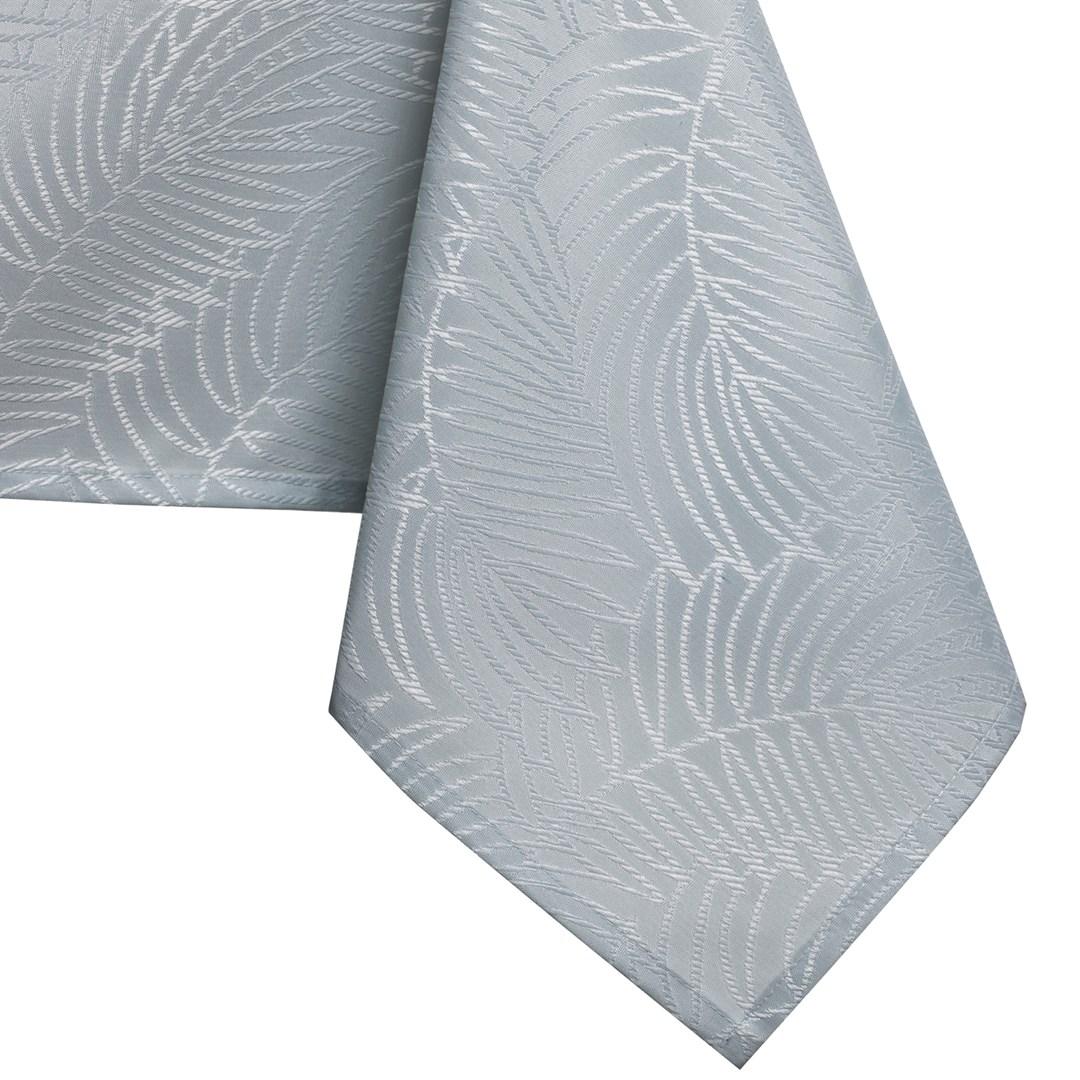Dug grå 110×180 cm - AmeliaHome Gaia, præget plantemønster billede