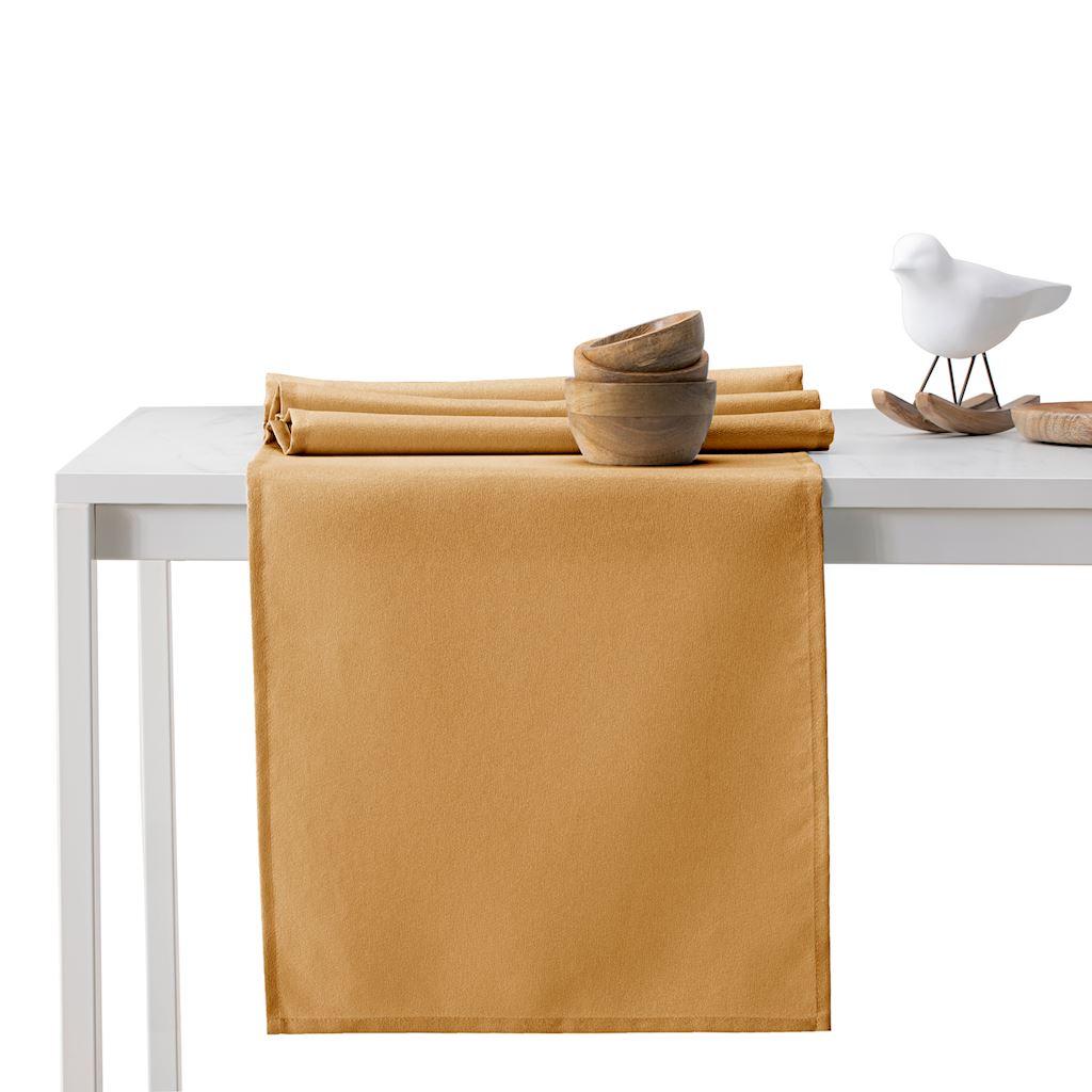 Dug guld Empire - AmeliaHome, rektangulær 115×250 cm + bordløber 30×250 cm billede