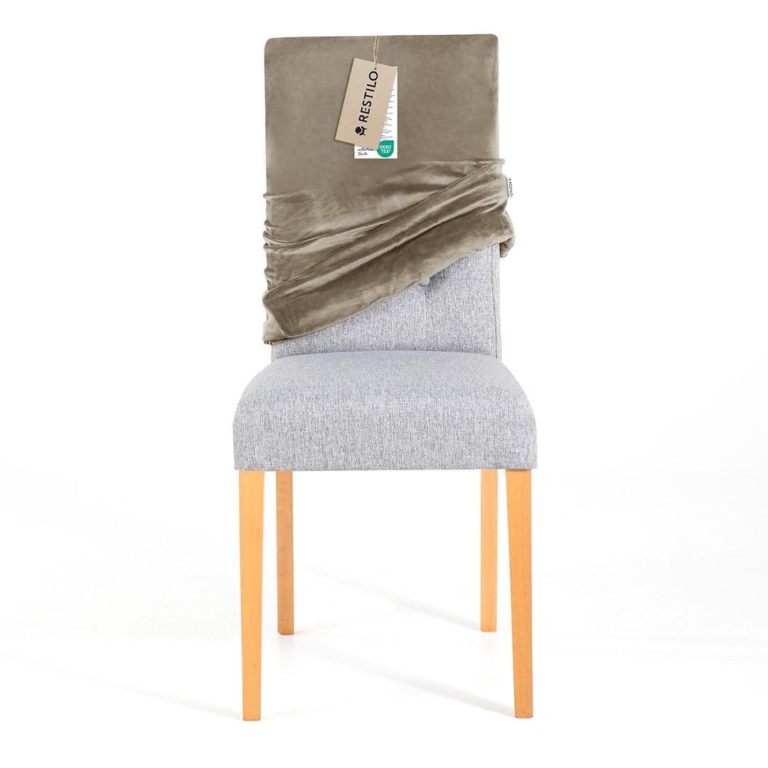 Sofabetræk RESTILO Sento - beige, glat, klassisk billede