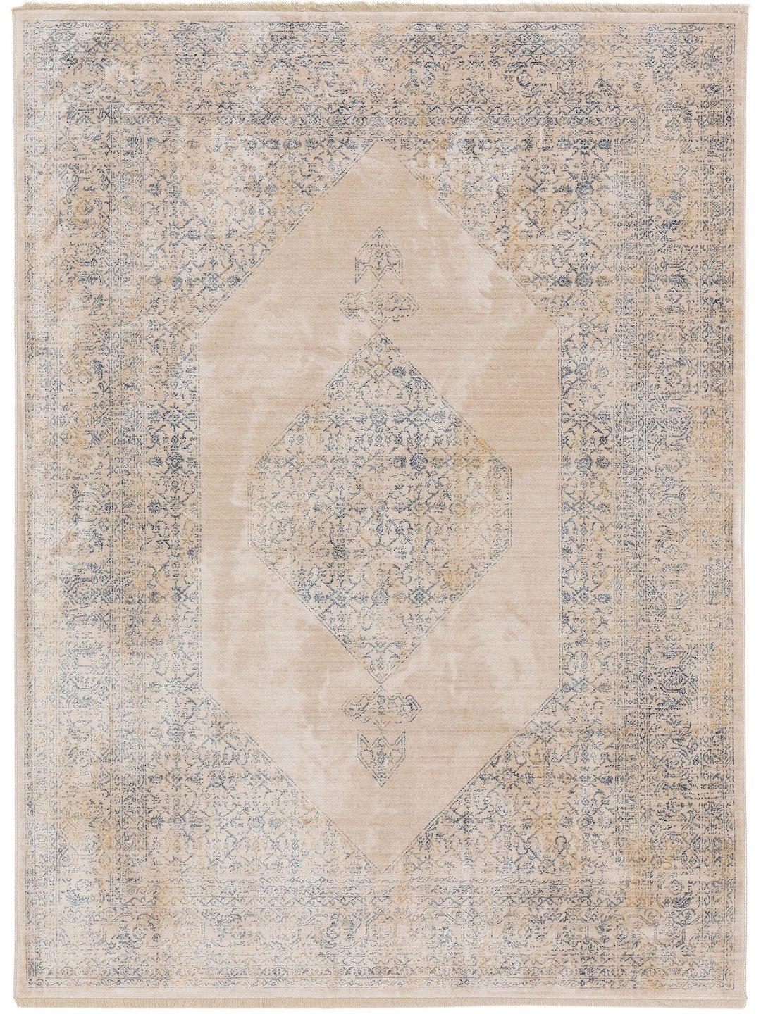 Gulvtæppe Benuta Haven 4 - blå, klassisk, 100×160 cm billede
